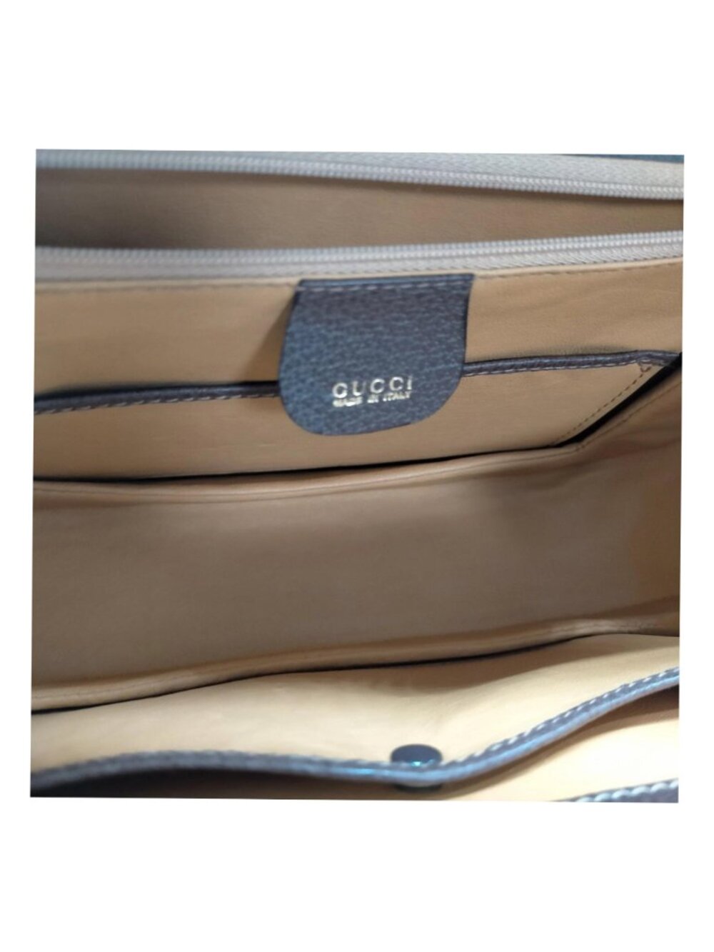 Authentic Gucci Bamboo Top Handle Brown Leather Vintage Bag Handbag Purse - Picture 12 of 16